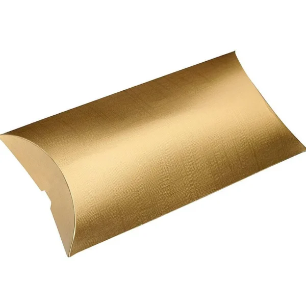 Geschenkboxen^DecoWoerner Kissenschachtel 24 Cm Lang, 10 Stück, gold