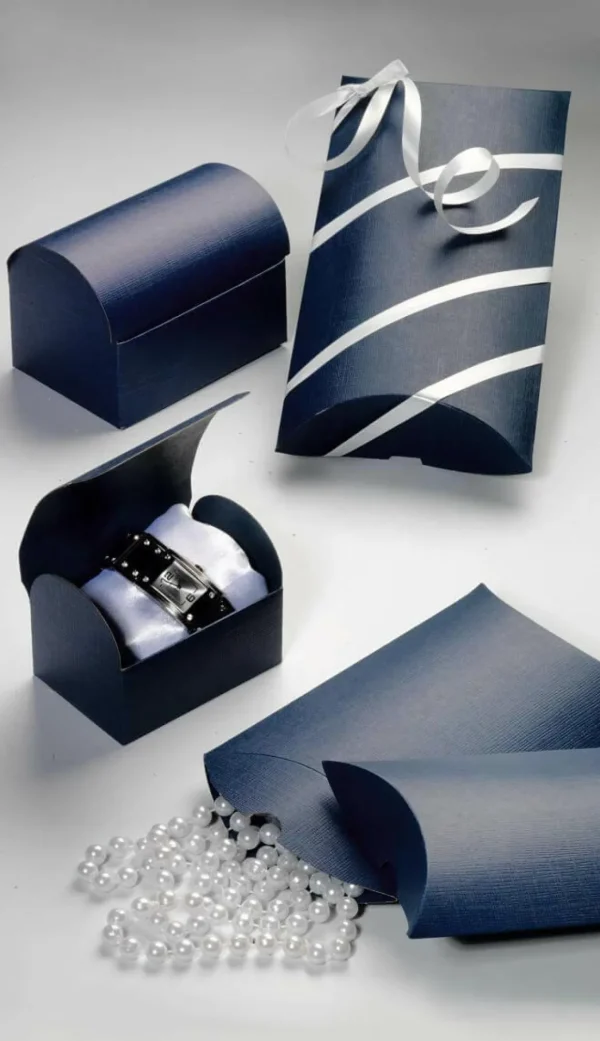 Geschenkboxen^DecoWoerner Kissenschachtel 17 Cm Lang, 10 Stück, blau