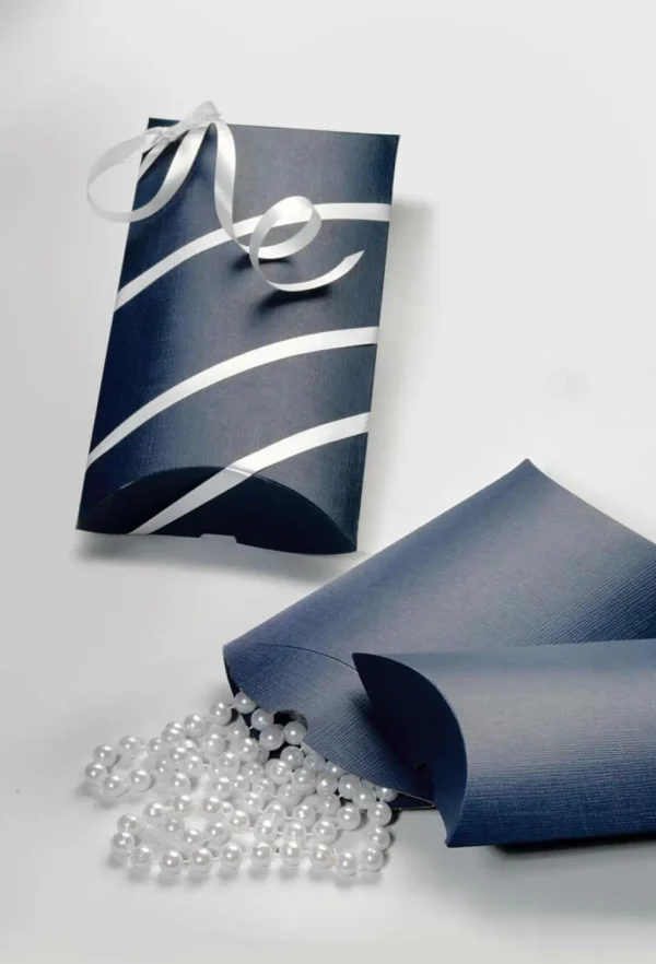 Geschenkboxen^DecoWoerner Kissenschachtel 17 Cm Lang, 10 Stück, blau