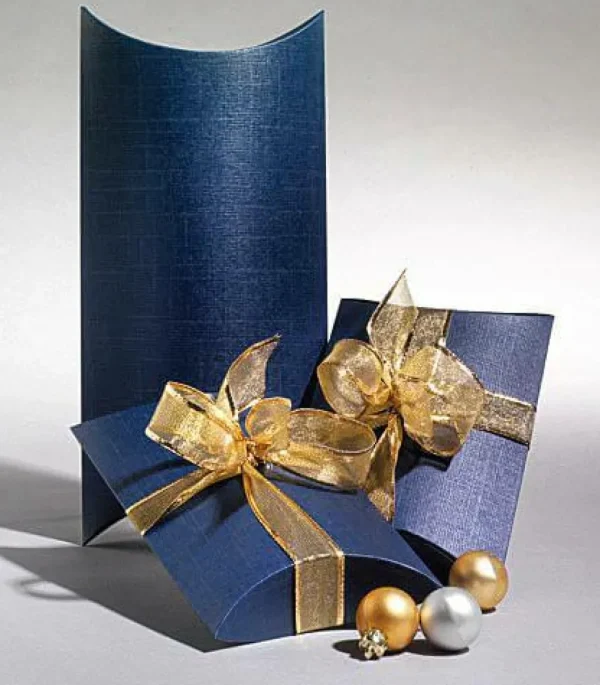 Geschenkboxen^DecoWoerner Kissenschachtel 17 Cm Lang, 10 Stück, blau