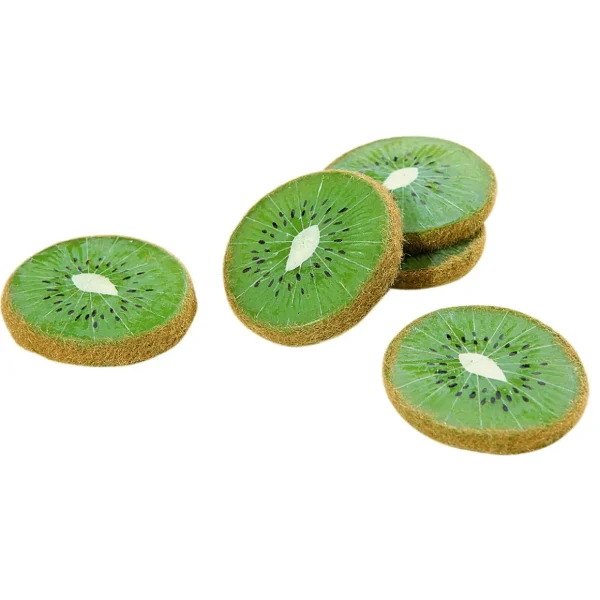 Obst & Früchte^DecoWoerner Kiwi Scheiben Lebensmittel-Attrappe, 5 Stück grün