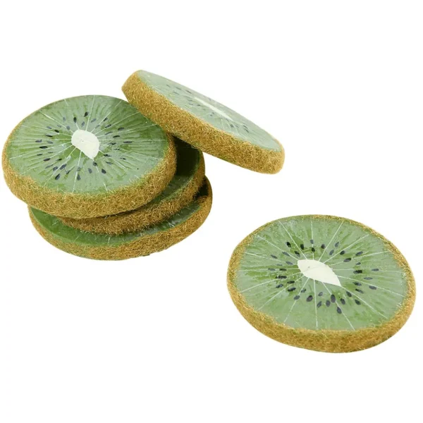 Obst & Früchte^DecoWoerner Kiwi Scheiben Lebensmittel-Attrappe, 5 Stück grün
