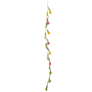 Girlanden & Ranken | Kunstblumen^DecoWoerner Künstliche Bunte Tulpenranke 180 Cm mehrfarbig