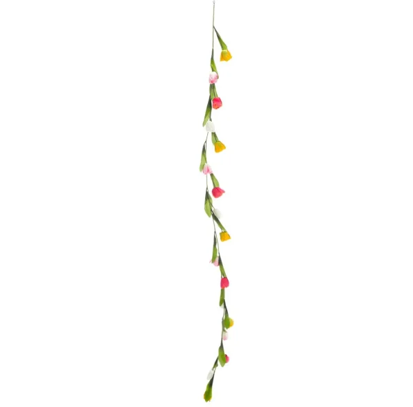 Girlanden & Ranken | Kunstblumen^DecoWoerner Künstliche Bunte Tulpenranke 180 Cm mehrfarbig