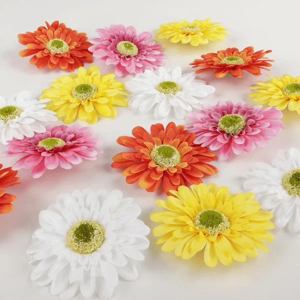 Streudeko | Frühlingsdeko^DecoWoerner Künstliche Gerbera Streublütenmix 36 Stück mehrfarbig