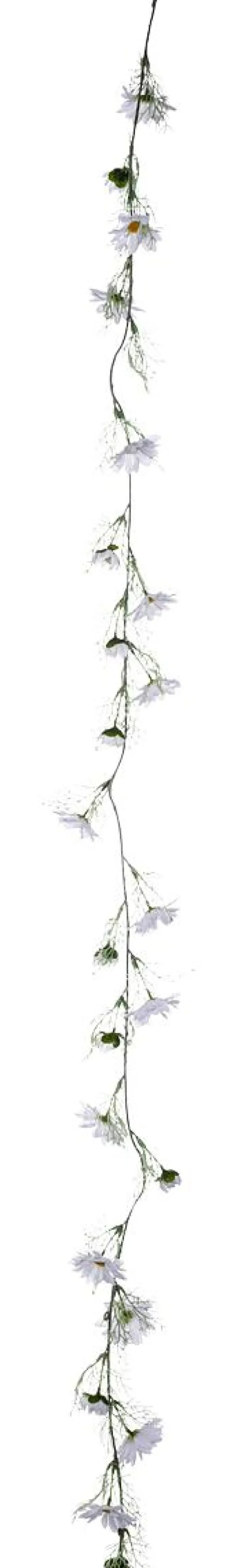 Frühlingsdeko | Girlanden & Ranken^DecoWoerner Künstliche Margeriten-Girlande Kunstranke 14 X 180 X 8 Cm (B X L X H) weiß