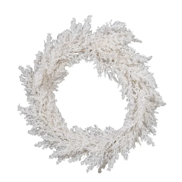 Blumensträuße & Blumenkränze | Weihnachtskränze^DecoWoerner Künstliche Pampas Gras-Kränze Ø 35 Cm weiß