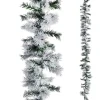 Weihnachtsgirlanden^DecoWoerner Künstliche PE Tannengirlande, Beschneit, 270 Cm grün