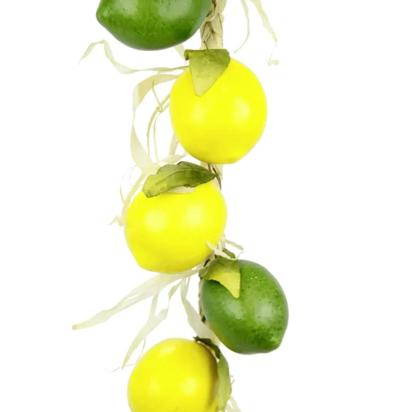 Obst & Früchte^DecoWoerner Künstliche Zitronen-Limetten Ranke 53 Cm mehrfarbig