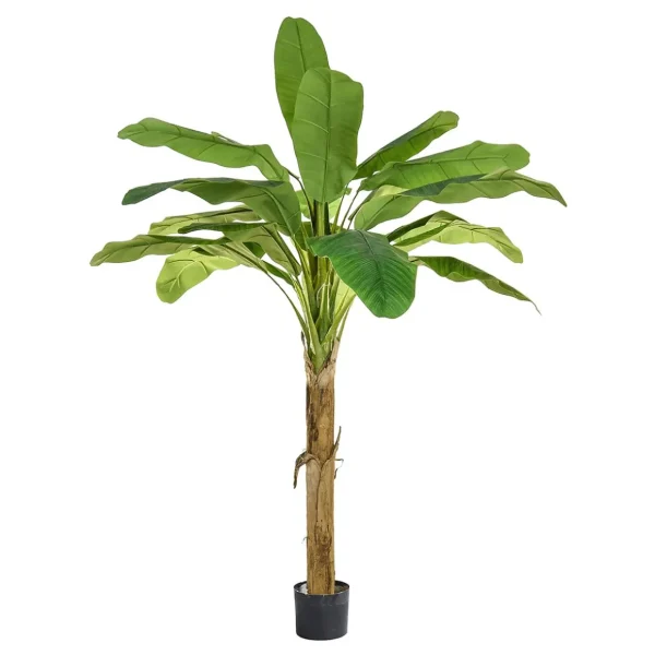Kunstbäume | Schwer Entflammbare Kunstpflanzen^DecoWoerner Künstlicher Bananenbaum Im Topf B1, 105 Cm grün