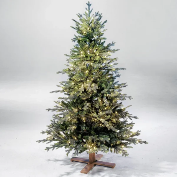 Künstliche Weihnachtsbäume^DecoWoerner Künstlicher Christbaum Douglastanne Mit LED 210 Cm grün