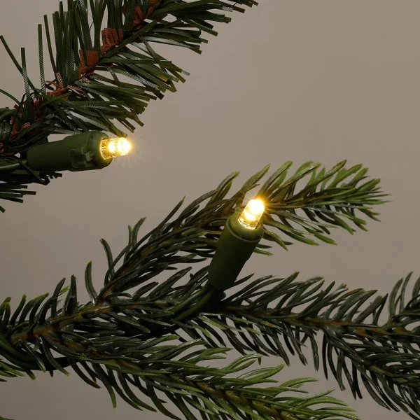 Künstliche Weihnachtsbäume^DecoWoerner Künstlicher Christbaum Douglastanne Mit LED 210 Cm grün