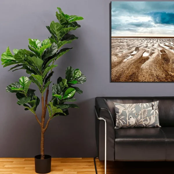 Zimmerpflanzen | Kunstbäume^DecoWoerner Künstlicher Feigenbaum Im Topf 174 Cm grün
