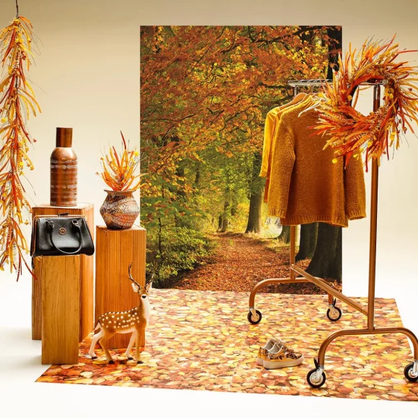 Herbstdeko | Äste & Zweige^DecoWoerner Künstlicher Herbstdeko-Zweig "Herbst-Mix" 2 Stück 55 Cm orange