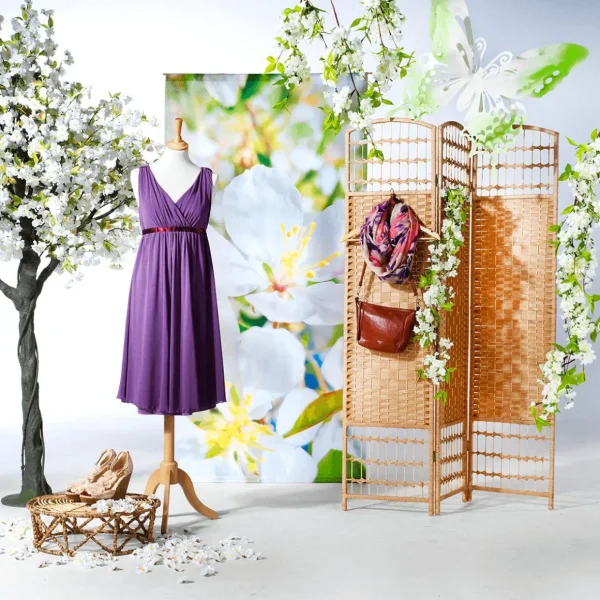 Kunstbäume^DecoWoerner Künstlicher Kirschblüten Baum , 220 Cm weiß