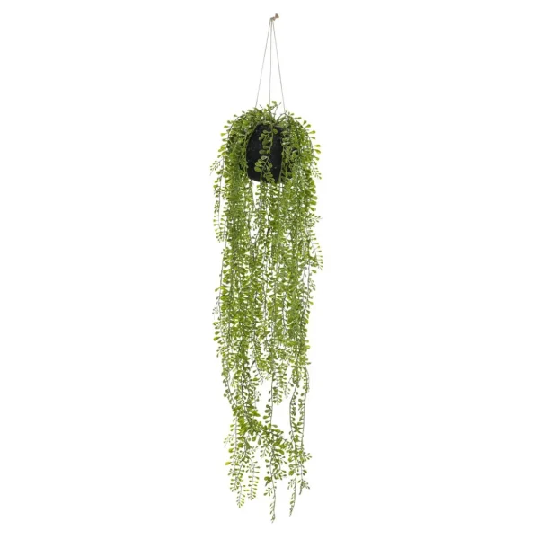 Hängepflanzen^DecoWoerner Künstlicher Mooskugel Senecio Hängepflanze 75 Cm grün