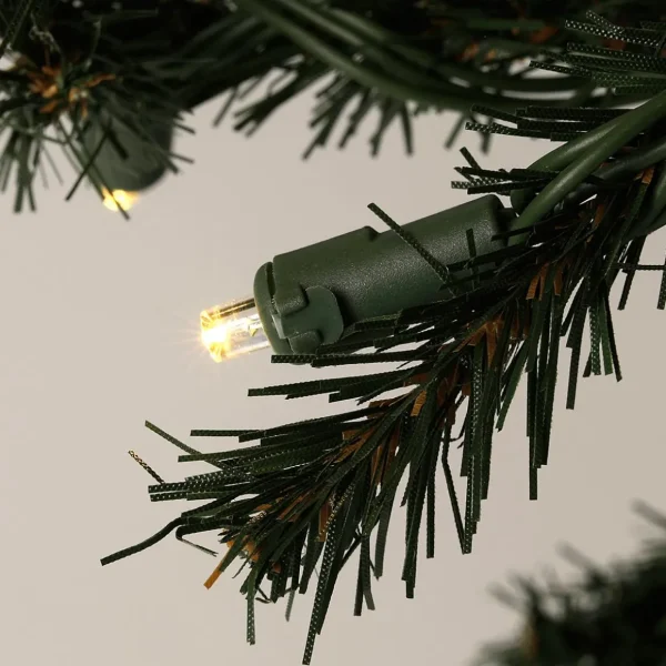 Künstliche Weihnachtsbäume^DecoWoerner Künstlicher Tannenbaum Alpintanne Mit LED 150 Cm grün