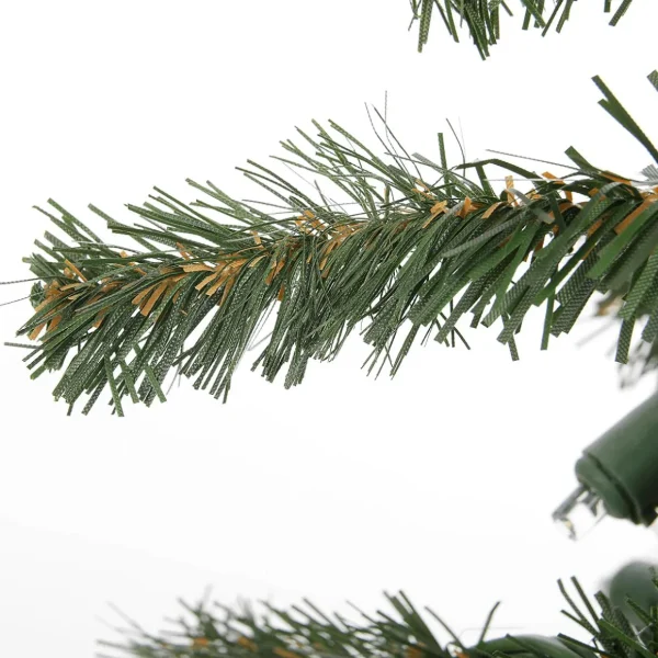 Künstliche Weihnachtsbäume^DecoWoerner Künstlicher Tannenbaum Alpintanne Mit LED 150 Cm grün