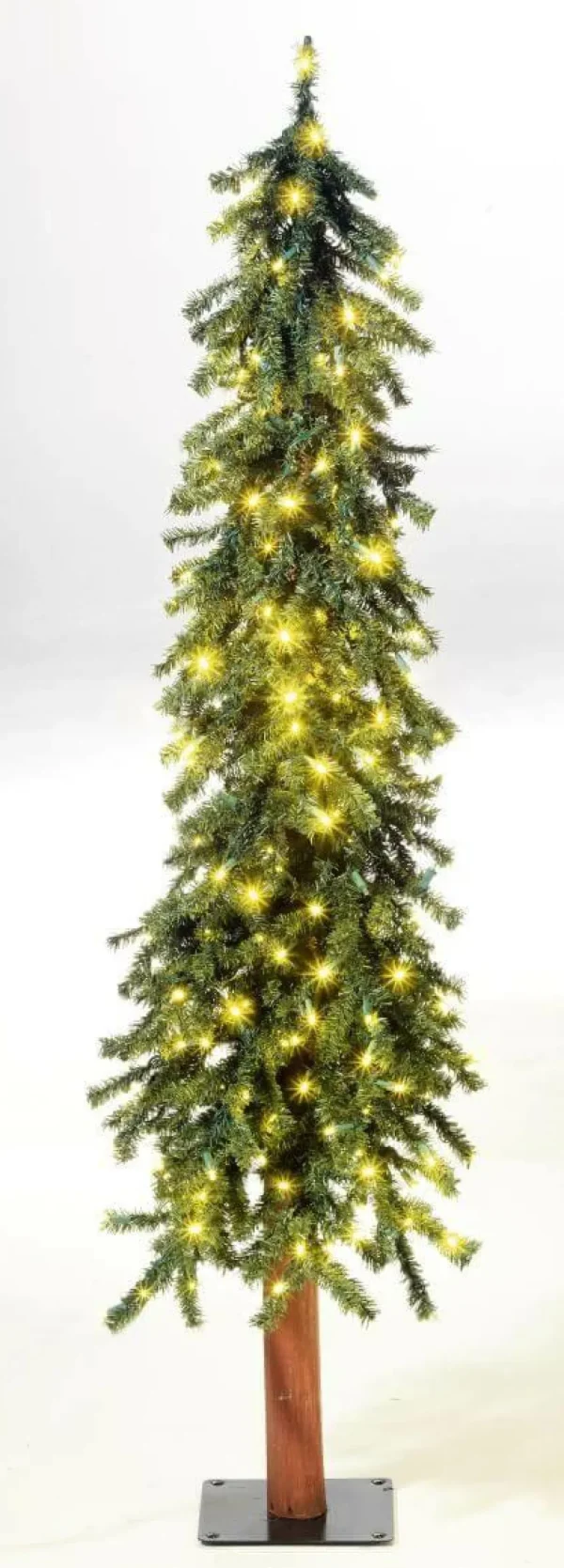 Künstliche Weihnachtsbäume^DecoWoerner Künstlicher Tannenbaum Alpintanne Mit LED 150 Cm grün