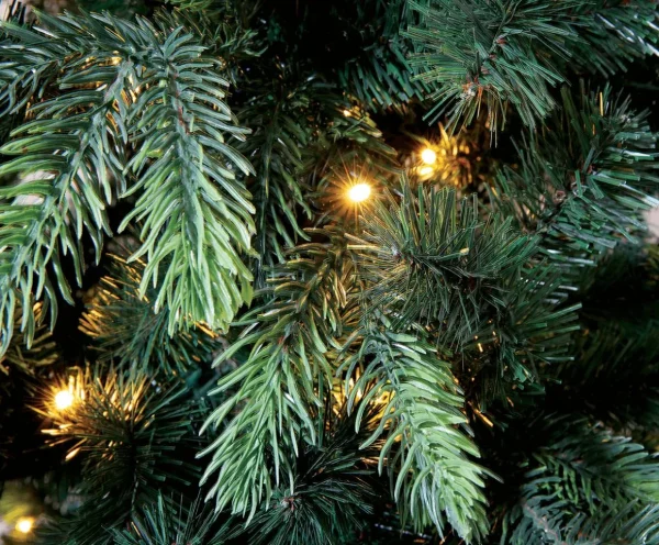 Künstliche Weihnachtsbäume^DecoWoerner Künstlicher Weihnachtsbaum Edeltanne Mit LED 240 Cm grün