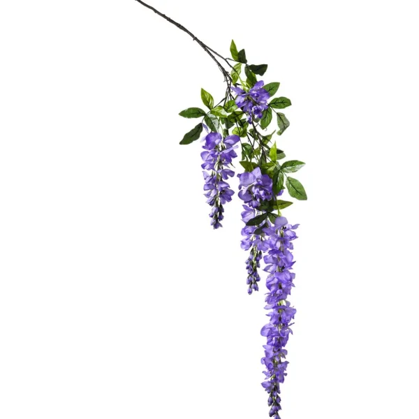 Frühlingsdeko | Äste & Zweige^DecoWoerner Künstlicher Zweig Wisteria Laburnum, 140 Cm, Lila blau
