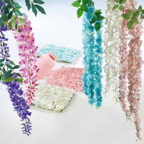 Frühlingsdeko | Äste & Zweige^DecoWoerner Künstlicher Zweig Wisteria Laburnum, 140 Cm, Lila blau