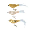 Dekotiere | Weihnachtsfiguren^DecoWoerner Künstliches Vogel Set 3 Stück gold