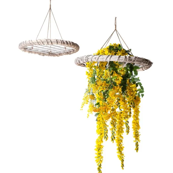 Äste & Zweige^DecoWoerner Kunstzweig Wisteria Goldregen, 140 Cm, gelb