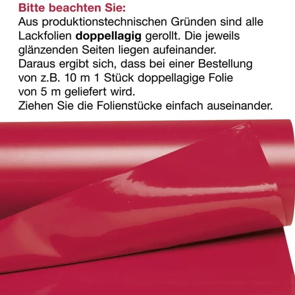 Lack- Dekor- & Stanzoptikfolien^DecoWoerner Lackfolie Elfenbein 130 Cm weiß