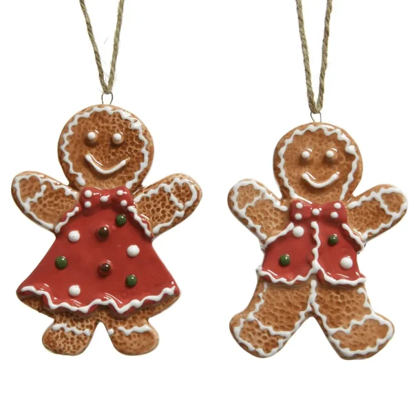 Weihnachtsfiguren | Brot & Kuchen^DecoWoerner Lebkuchen-Hänger 2tlg. Set 9 Cm braun