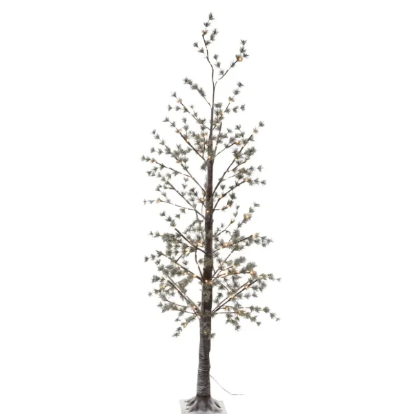 Kunstbäume | Weihnachtsbeleuchtung^DecoWoerner LED Baum Warmweiß 210 Cm braun