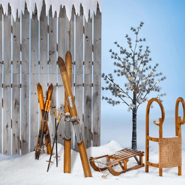 Kunstbäume | Weihnachtsbeleuchtung^DecoWoerner LED Baum Warmweiß 210 Cm braun