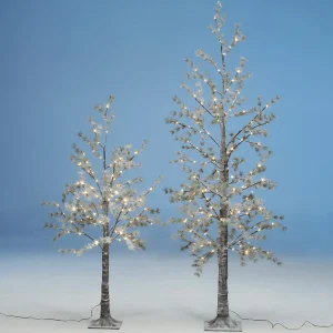 Kunstbäume | Weihnachtsbeleuchtung^DecoWoerner LED Baum Warmweiß 210 Cm braun