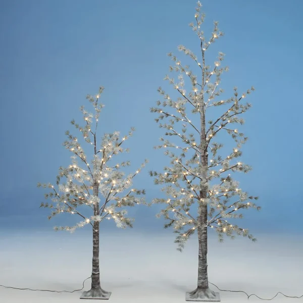 Kunstbäume | Weihnachtsbeleuchtung^DecoWoerner LED Baum Warmweiß 210 Cm braun