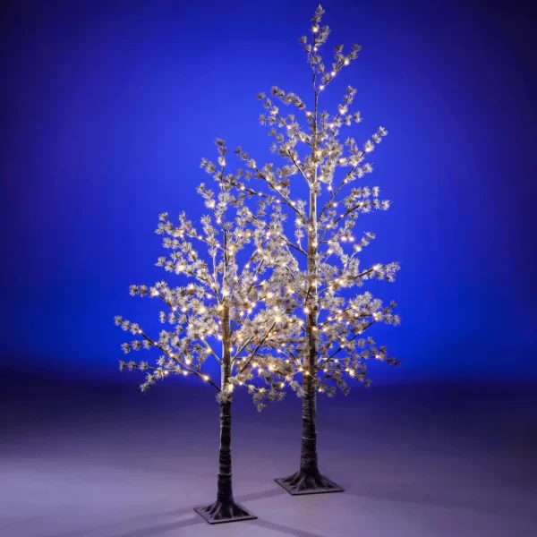 Kunstbäume | Weihnachtsbeleuchtung^DecoWoerner LED Baum Warmweiß 210 Cm braun