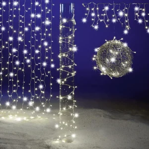 Weihnachtsbeleuchtung^DecoWoerner LED Blinkende Kupplungslichterkette Für Außen, 10 M weiß