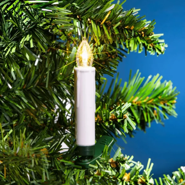 Deko-Licht | Weihnachtsbeleuchtung^DecoWoerner LED Deko Kerzen Warm 10 Cm weiß