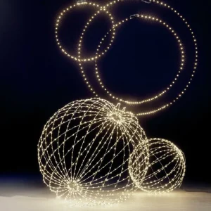 Xxl Weihnachtsdeko | Weihnachtsbeleuchtung^DecoWoerner LED-Lichtring Für Außen, 100 Cm Ø schwarz