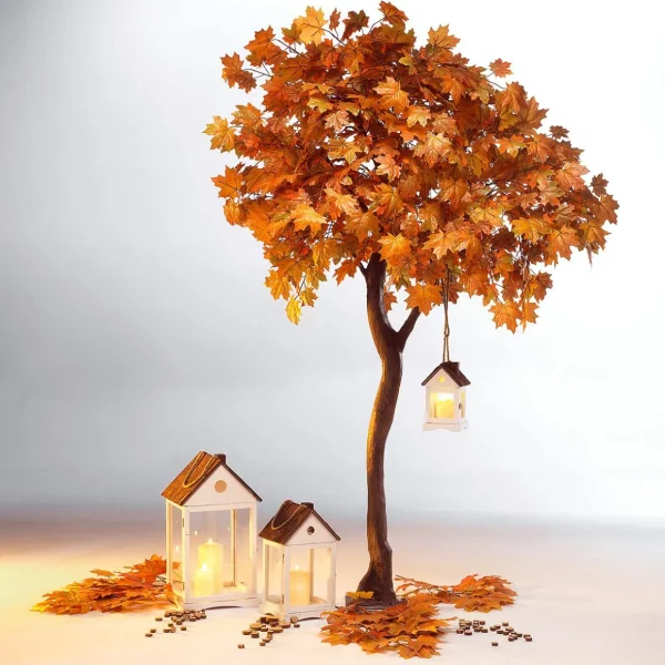 Deko-Licht^DecoWoerner LED-Wachskerze 7,5 X 10 Cm weiß