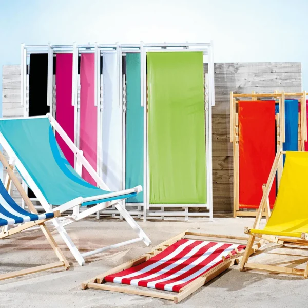 Warenpräsentation | Sommerdeko^DecoWoerner Liegestuhl , 110 Cm Lang schwarz