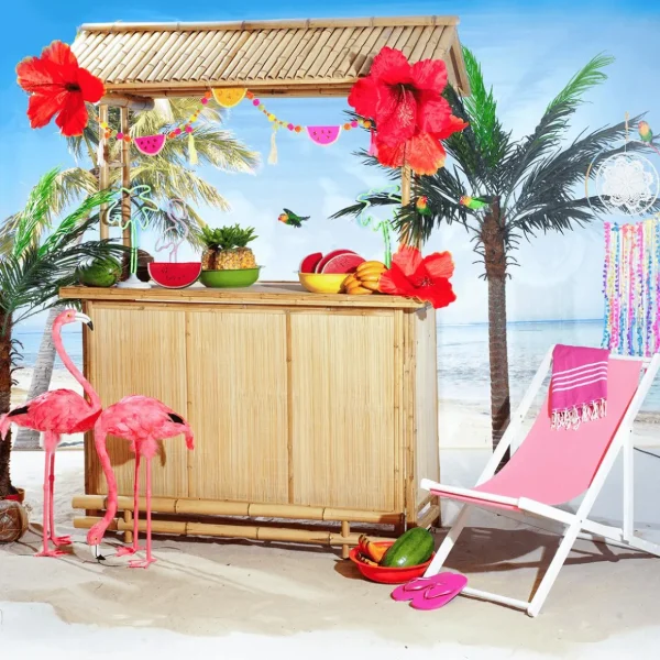 Warenpräsentation | Sommerdeko^DecoWoerner Liegestuhl , 110 Cm Lang schwarz