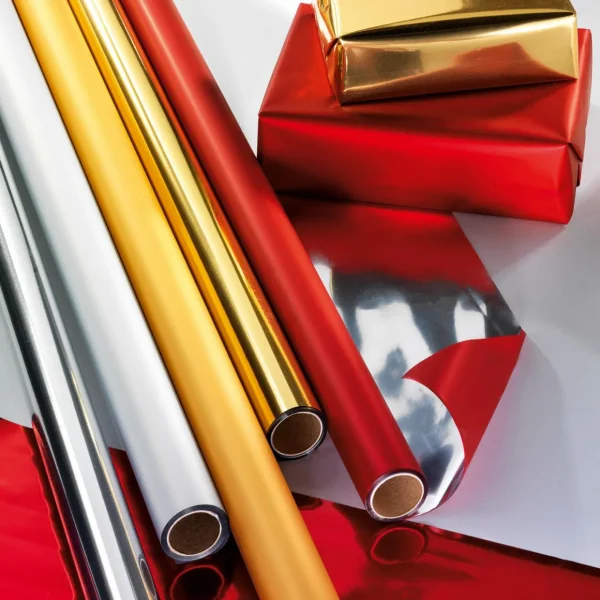 Geschenkfolie | Lack- Dekor- & Stanzoptikfolien^DecoWoerner Lumifol-Metallicfolie Matt 10 M, silber