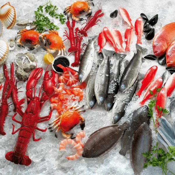 Fisch & Meeresfrüchte^DecoWoerner Matjes Filet Lebensmittel-Attrappe 15 Cm Grau
