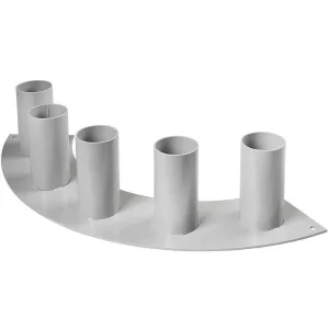 Naturdeko | Pflanzengefäße & Dekorationshilfen^DecoWoerner Metallständer 5 Aufnahmen, 15 Cm Hoch, Grau, Geschwungen silber