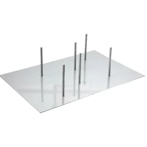 Naturdeko | Pflanzengefäße & Dekorationshilfen^DecoWoerner Metallständer 30 Cm Hoch silber