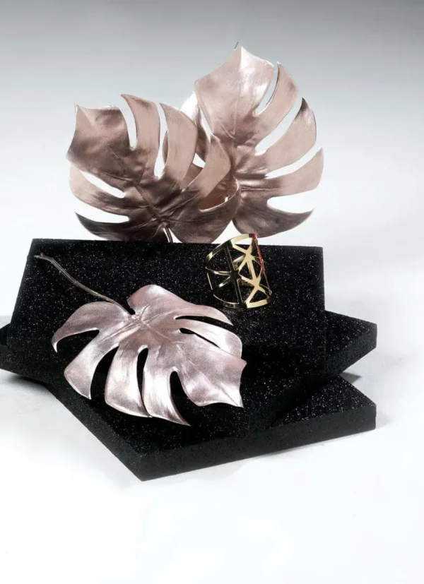 Streudeko | Blätter^DecoWoerner Monstera Kunstblätter Rosé 37 Cm 5 Stück rosa