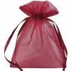 Geschenksäckchen^DecoWoerner Organzasäckchen 18 Cm, 50 Stück, Bordeaux rot