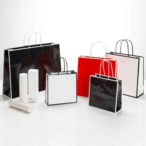 Geschenk- & Tragetaschen^DecoWoerner Papiertasche "Coco" 18 X 18 Cm 25 Stück, 155 Gr/m² schwarz