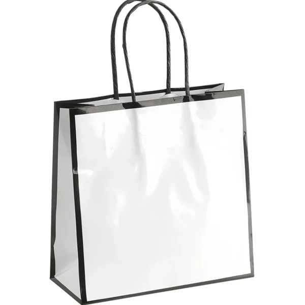 Geschenk- & Tragetaschen^DecoWoerner Papiertasche "Coco" 18 X 18 Cm 25 Stück weiß
