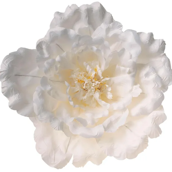 Frühlingsdeko | Kunstblüten^DecoWoerner Pfingstrosenblüte XL 65 Cm Ø, weiß